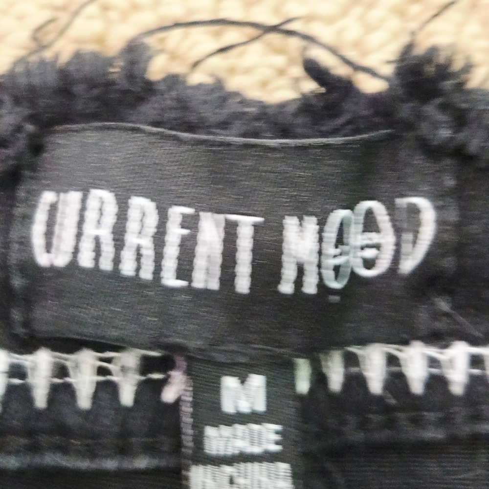 Current Mood Dolls Kill Black Jeans Womens Medium Patch Lace Up Punk Goth Skinny - Picture 11 of 16